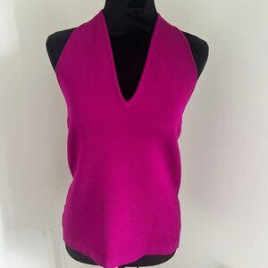 Ann Taylor Fuchsia Halter Top